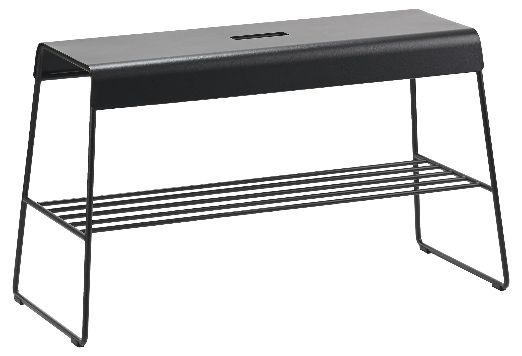 Zone Denmark A-Bench Gartenbank Schwarz 78,5 cm mit Ablage