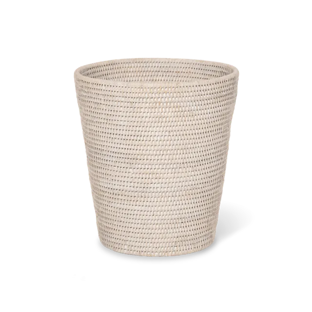 Decor Walther Basket PK Papierkorb Rattan Hell Ohne Deckel