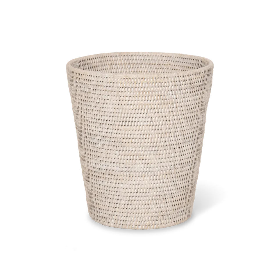 Decor Walther Basket PK Papierkorb Rattan Hell Ohne Deckel