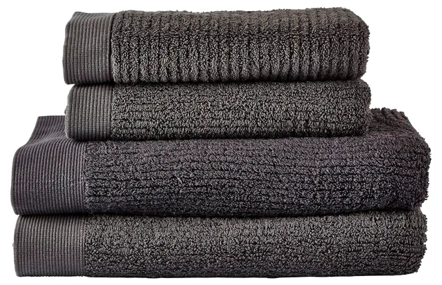 Zone Denmark Classic Handtuchset 4er Anthracite Baumwolle