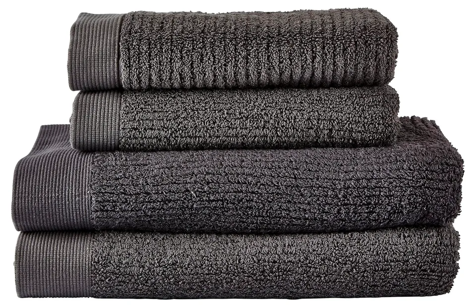Zone Denmark Classic Handtuchset 4er Anthracite Baumwolle