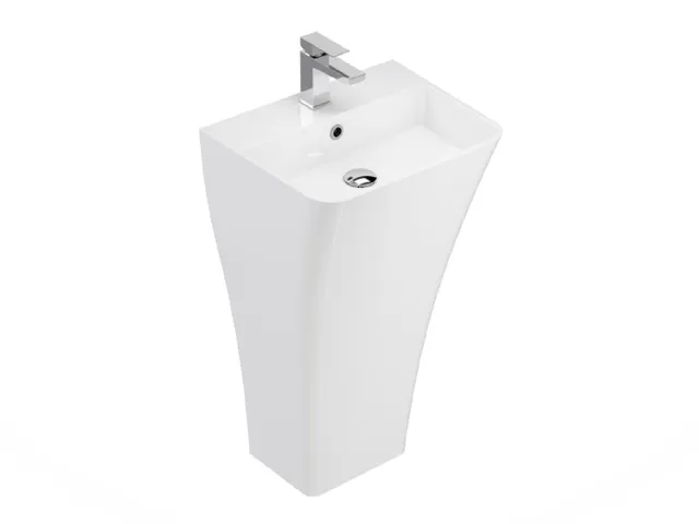 Treos Serie 710 Standwaschbecken 500 x 400 x 850 mm weiß