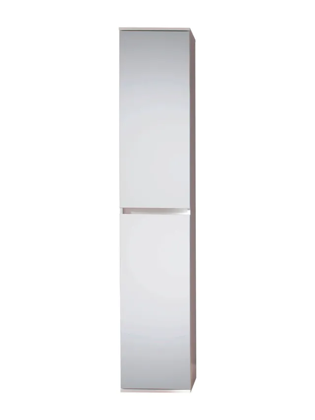 trendteam Mirror Garderobenschrank 2-türig Weiß Spiegel