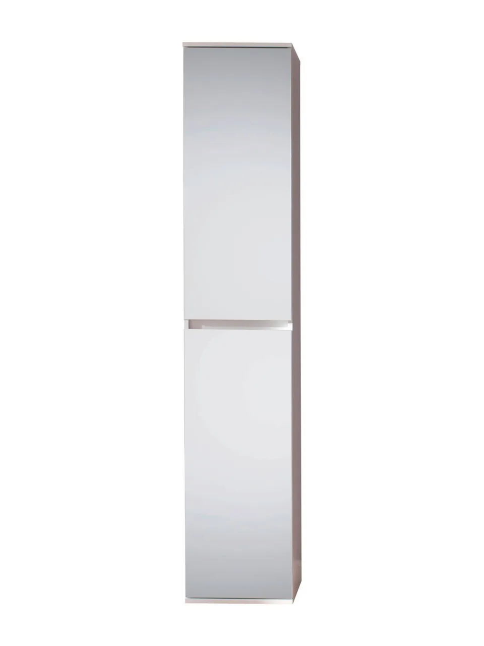 trendteam Mirror Garderobenschrank 2-türig Weiß Spiegel