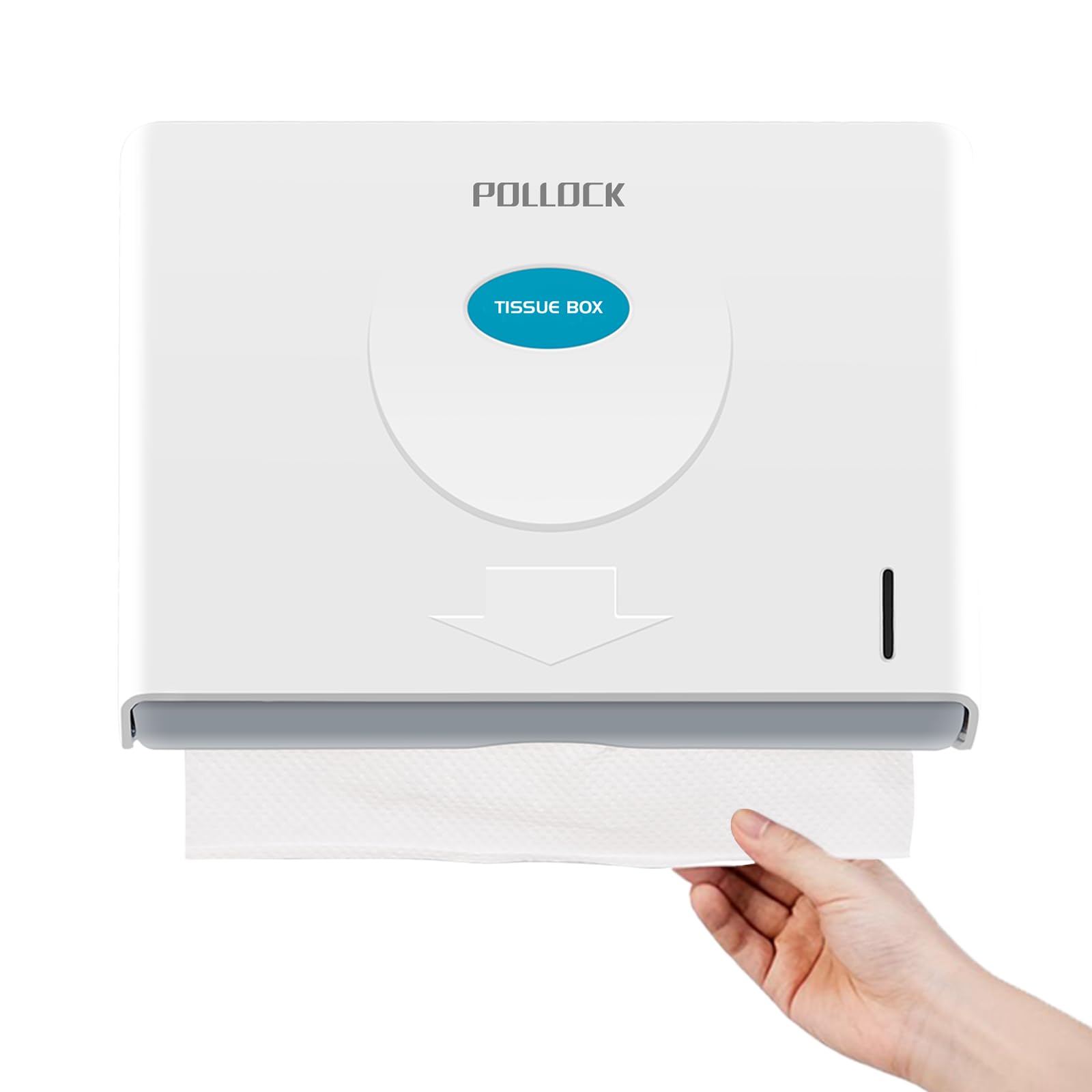 Pollock Papierhandtuchspender Wand Weiß ABS 200 Blatt