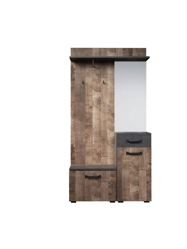 trendteam Smile Kompaktgarderobe dunkelgrau Matera Garderobe