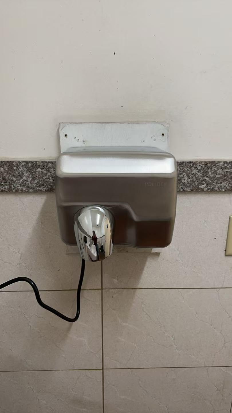 Pollock Händetrockner Edelstahl Wand 1600 W Sensor