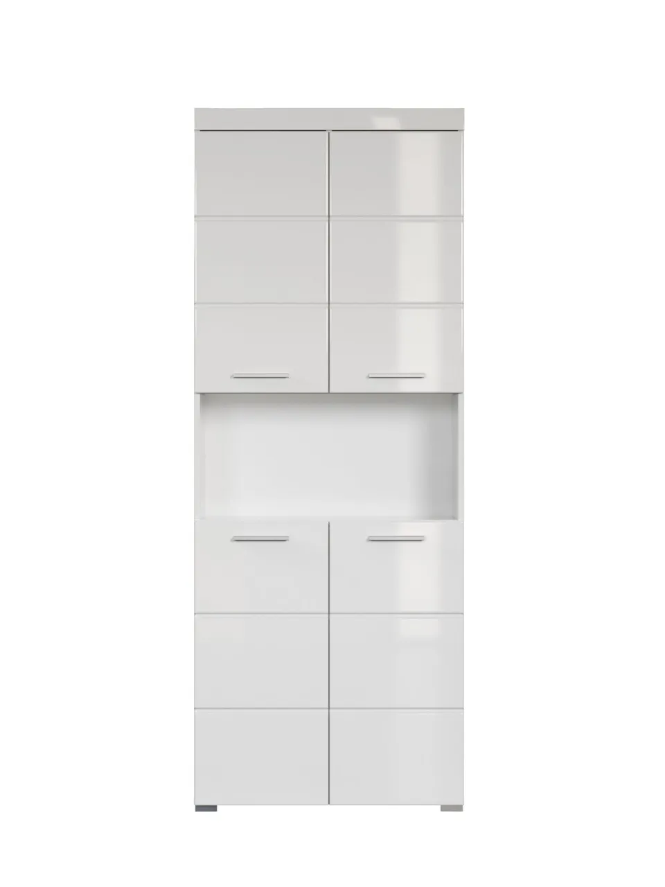 trendteam Amanda Hochschrank Weiß breit Badschrank