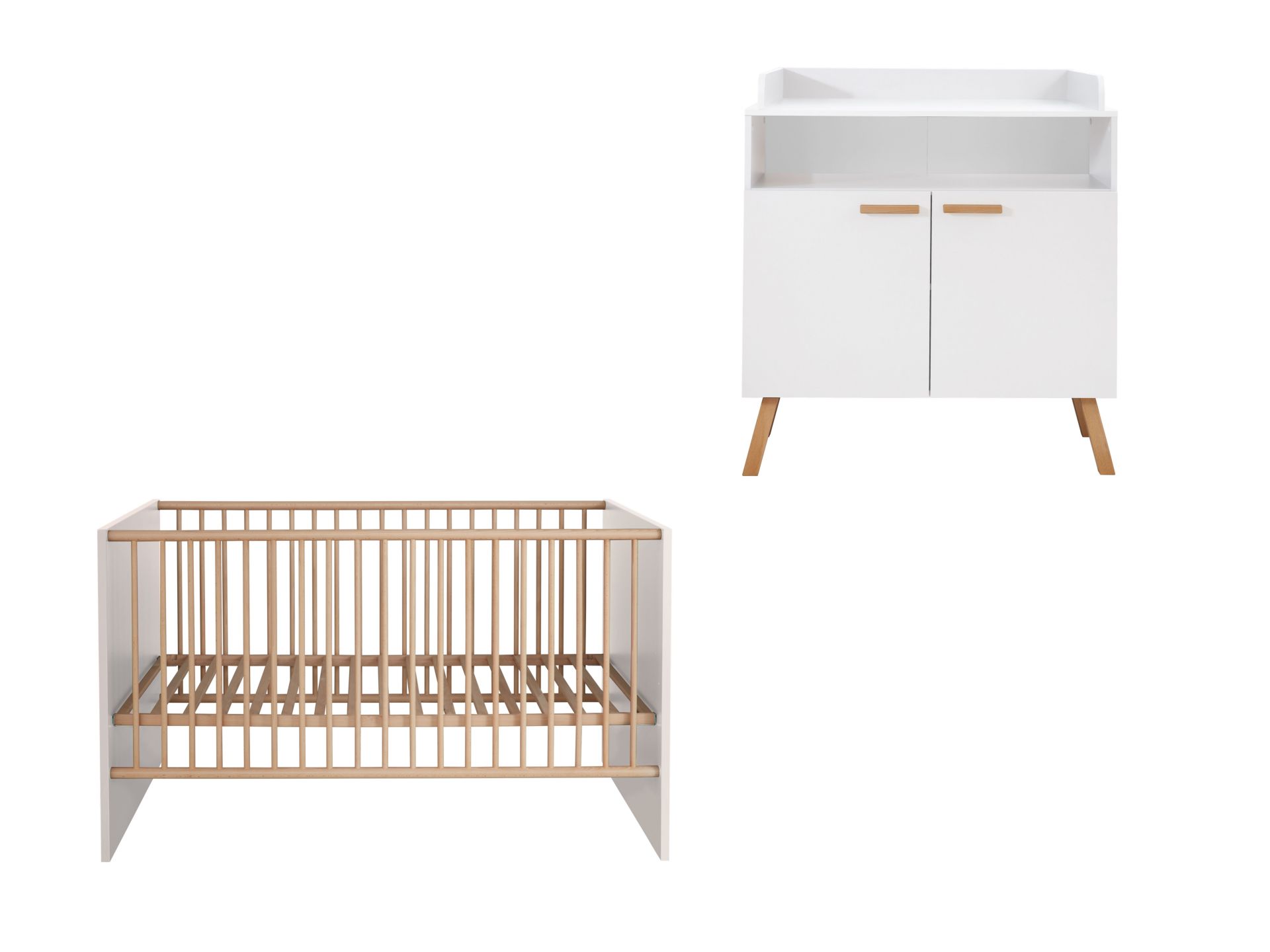trendteam Mats Babyzimmer Kombination Weiß