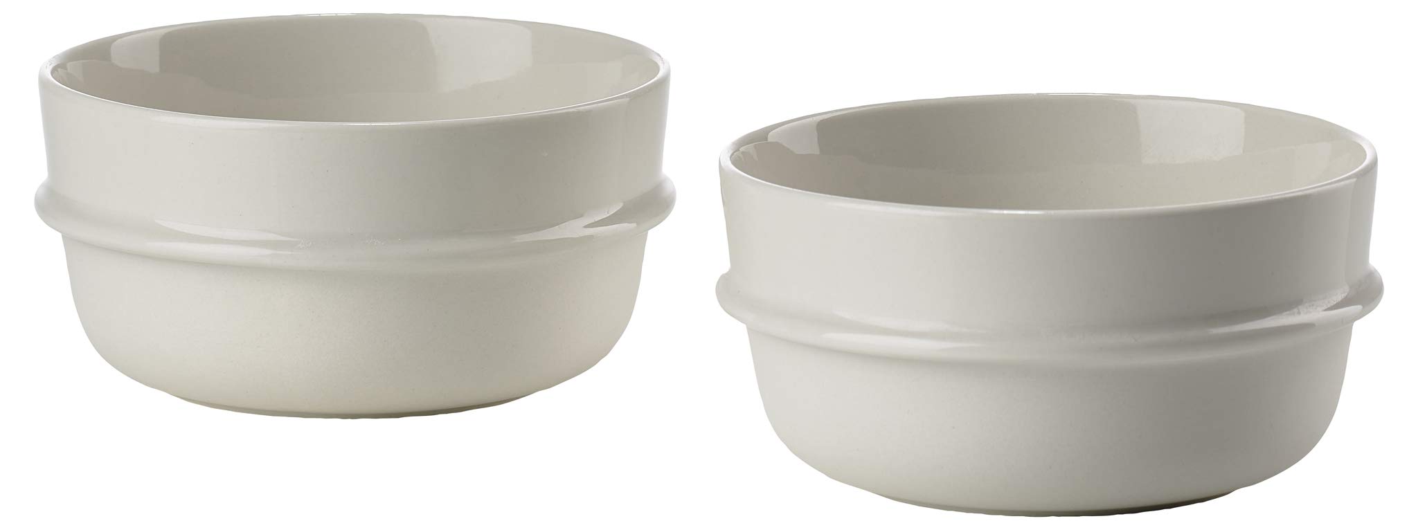 Zone Denmark INU Schale 12cm Steinzeug Offwhite 0,4L 2 Stück