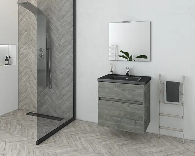 DROP Instinct 65 Smoked Oak Badmöbel 65 cm Eiche