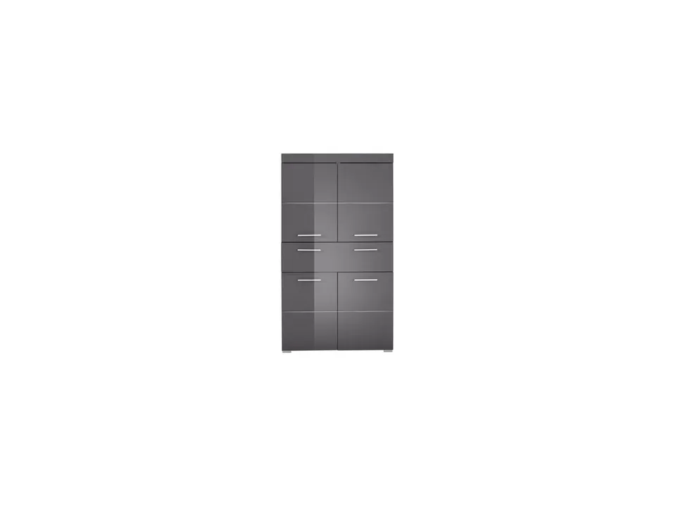 trendteam Amanda Badschrank Grau Agave Hochglanz