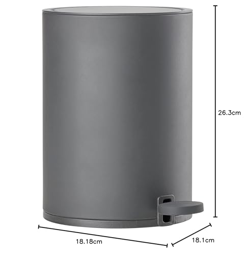 Zone Denmark Karma Mülleimer Kosmetikeimer 3 Liter grau