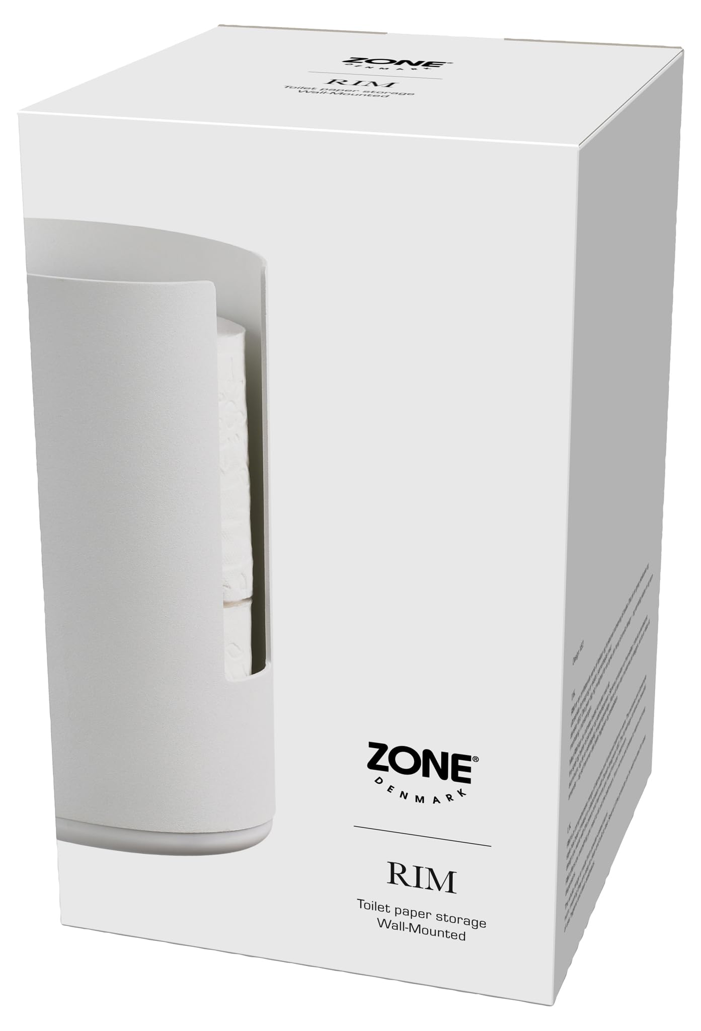 Zone Denmark Rim Toilettenpapieraufbewahrung Wand Weiß