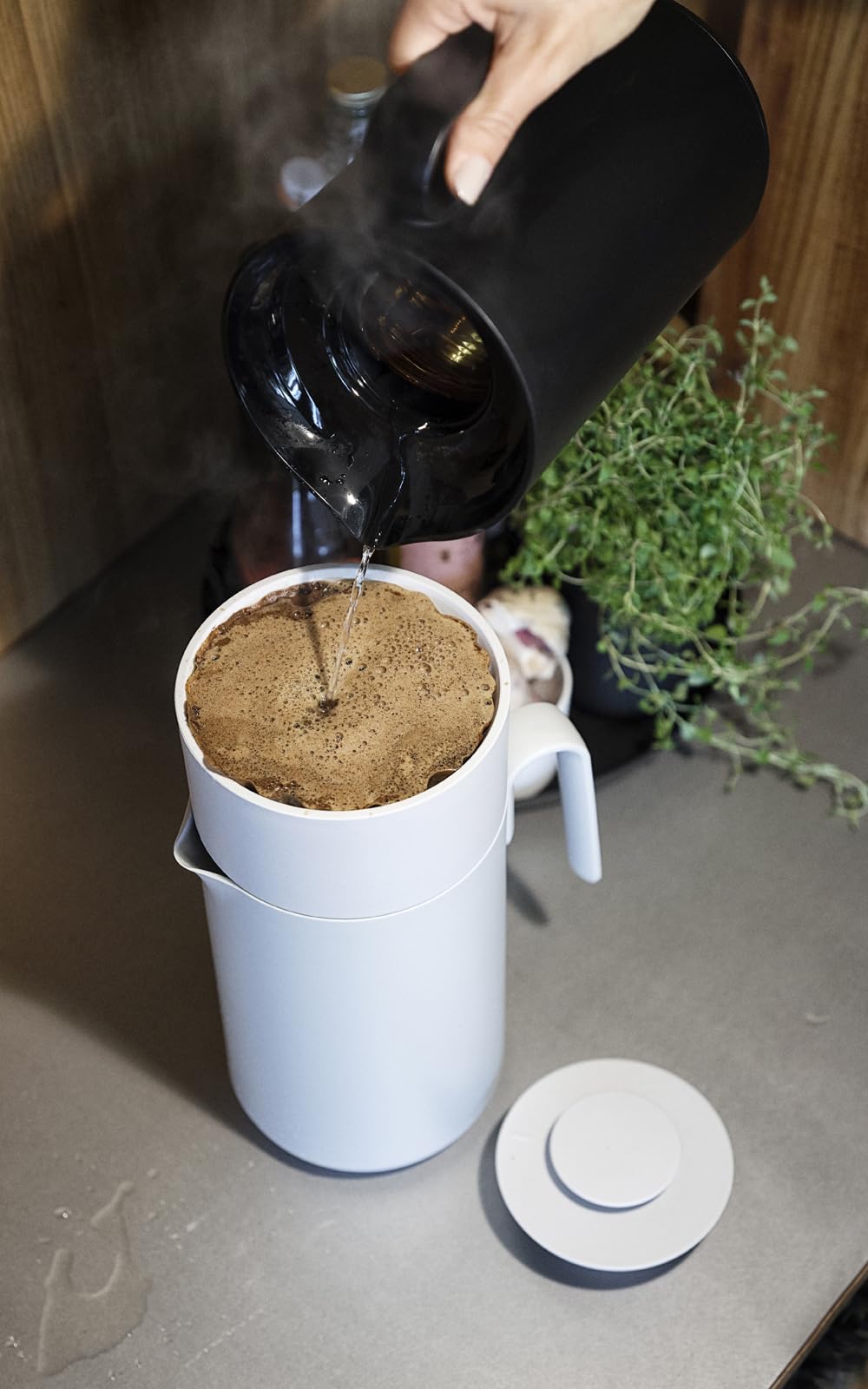 Zone Denmark Singles Kaffeefilter Filterhalter Warm Grey