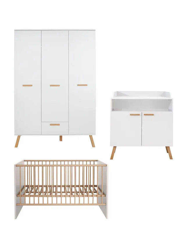 trendteam Mats Babyzimmer Kombination Weiß Melamin