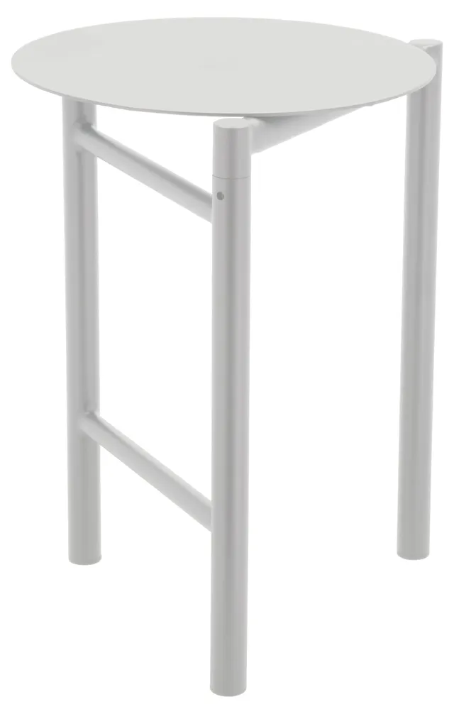 Zone Denmark Disc Hocker Stahl 33x45 cm Soft Grey klappbar