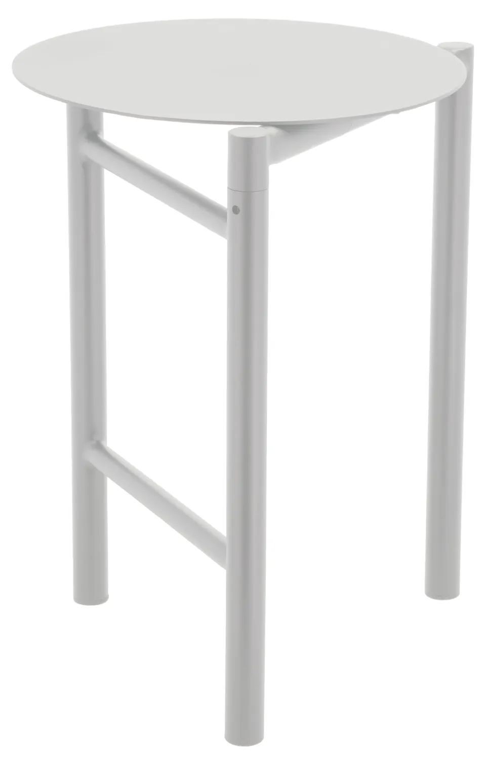Zone Denmark Disc Hocker Stahl 33x45 cm Soft Grey klappbar