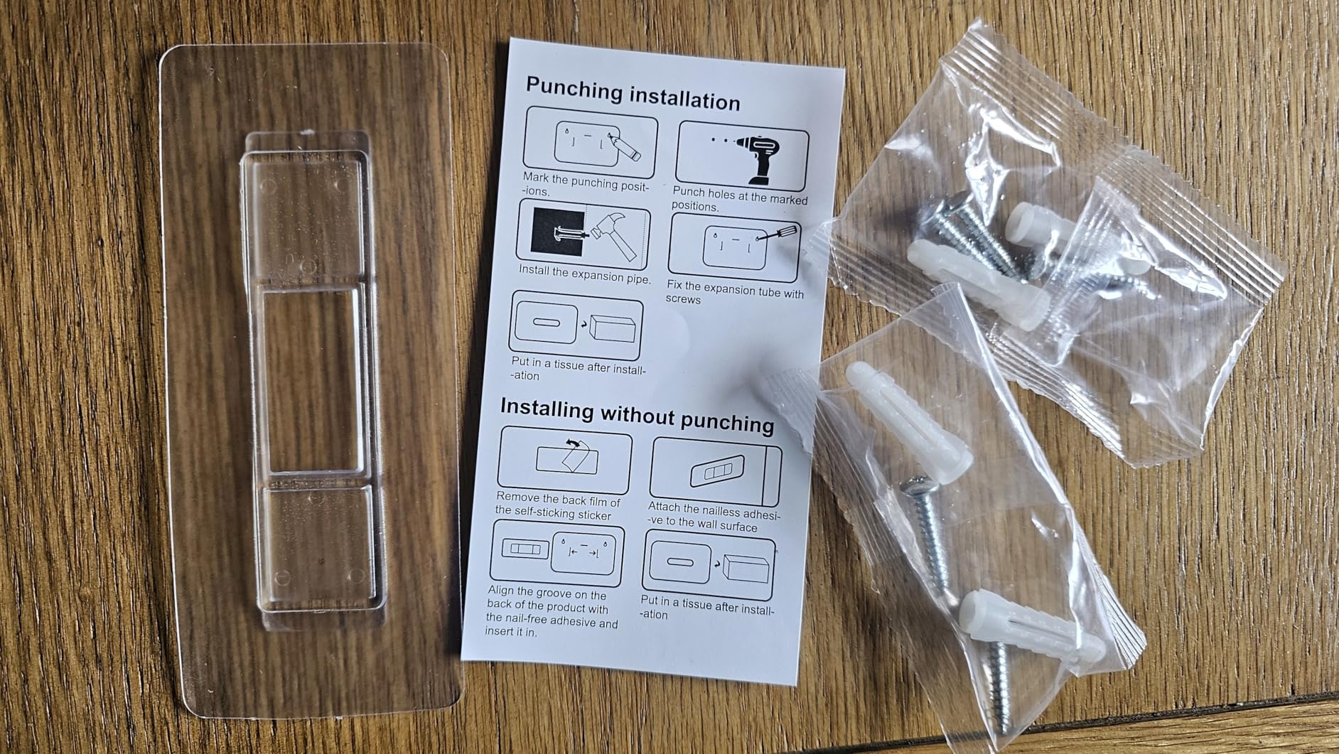 Pollock Papierhandtuchspender Weiß 2-in-1 Wandmontage ohne Bohren