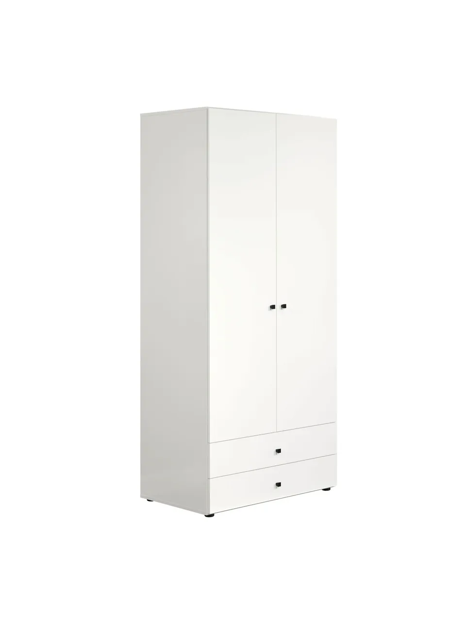 trendteam Basics Kleiderschrank Weiß 2-Türig Kinderschrank