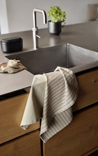 Zone Denmark Kitchen Putzlappen 27x27 Khaki 3 Stk Baumwolle