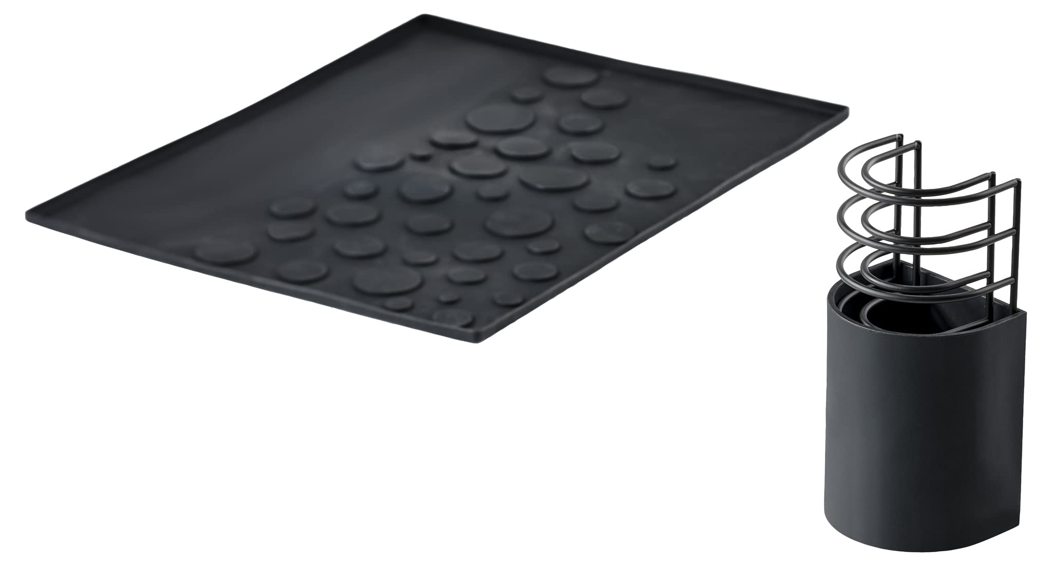 Zone Denmark DIISH Abtropfunterlage-Set Silikon Black 45 cm