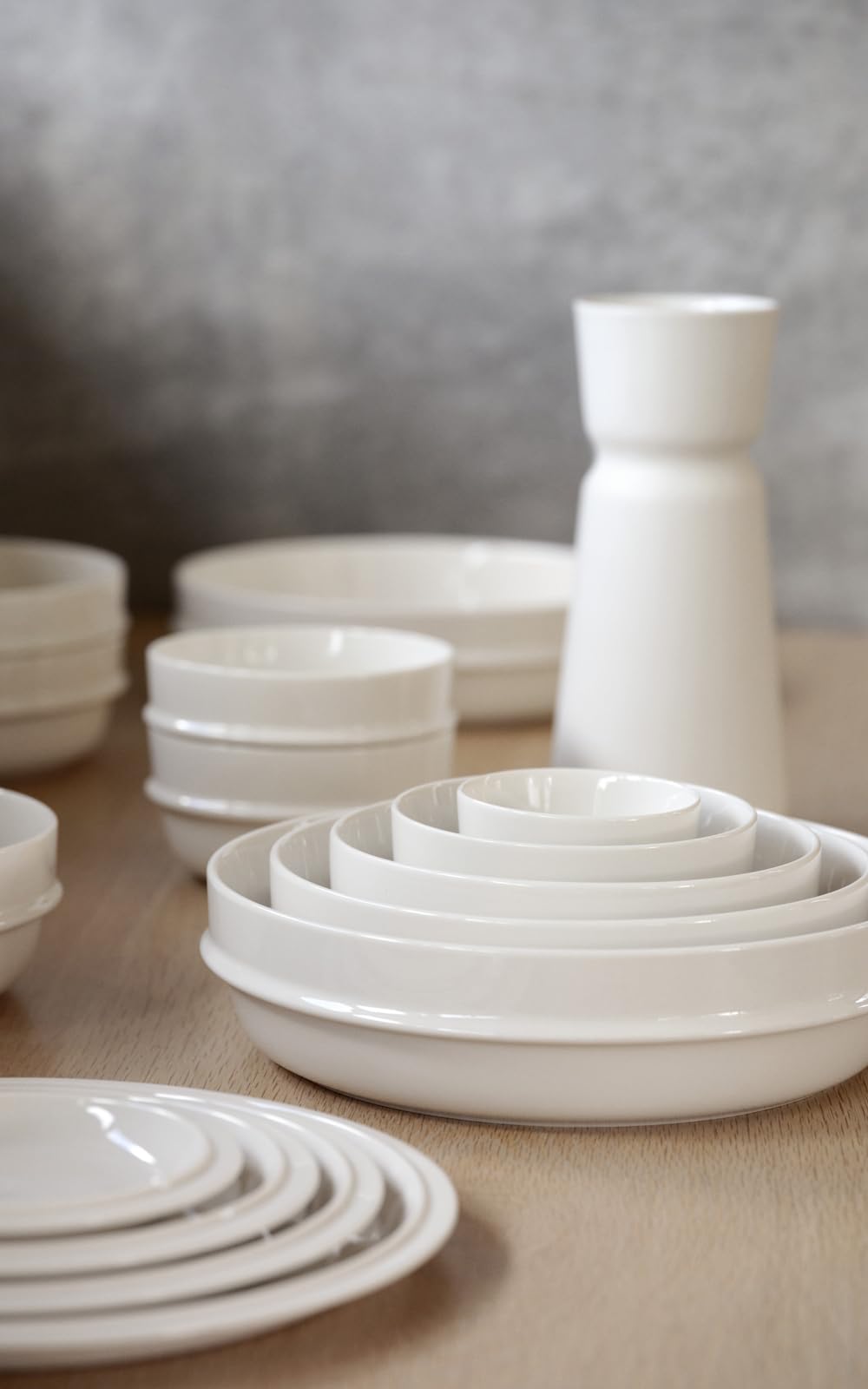 Zone Denmark Eau Salatschüssel 1,4 L Ø 24 cm Offwhite Porzellan