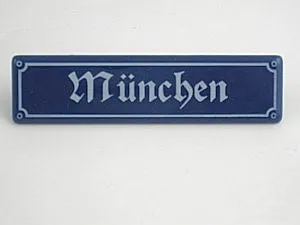 Münder Magnet-Shop Magnet München Mini Straßenschild 8x2 cm