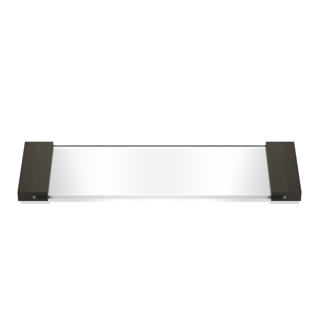 Decor Walther Classic TAB 34 Tablett Klarglas 34 cm Chrom