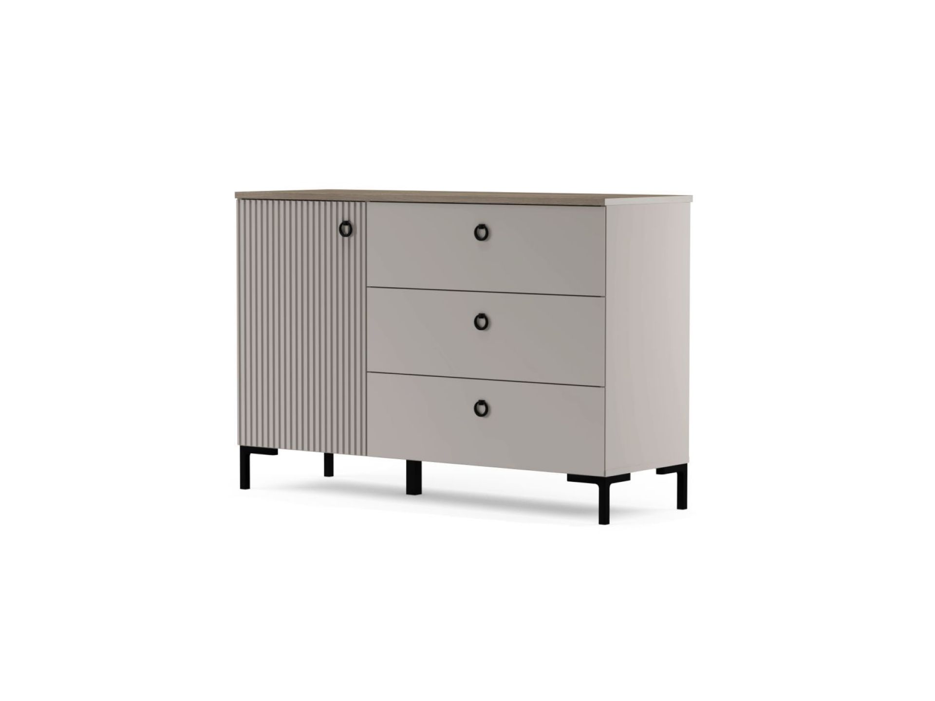 trendteam Lucrezia Sideboard Cashmere Silverjack Eiche