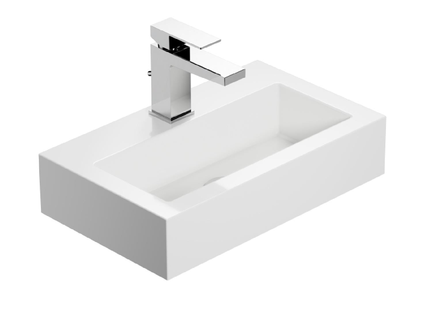 Treos Serie 700 Waschbecken 460x280 weiß Aufsatz/Wand