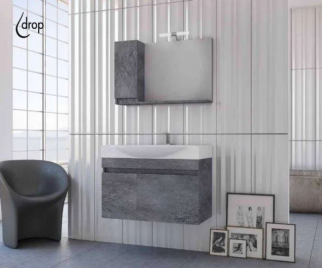 DROP Senso 85 Granite Badmöbel 85 cm Granit