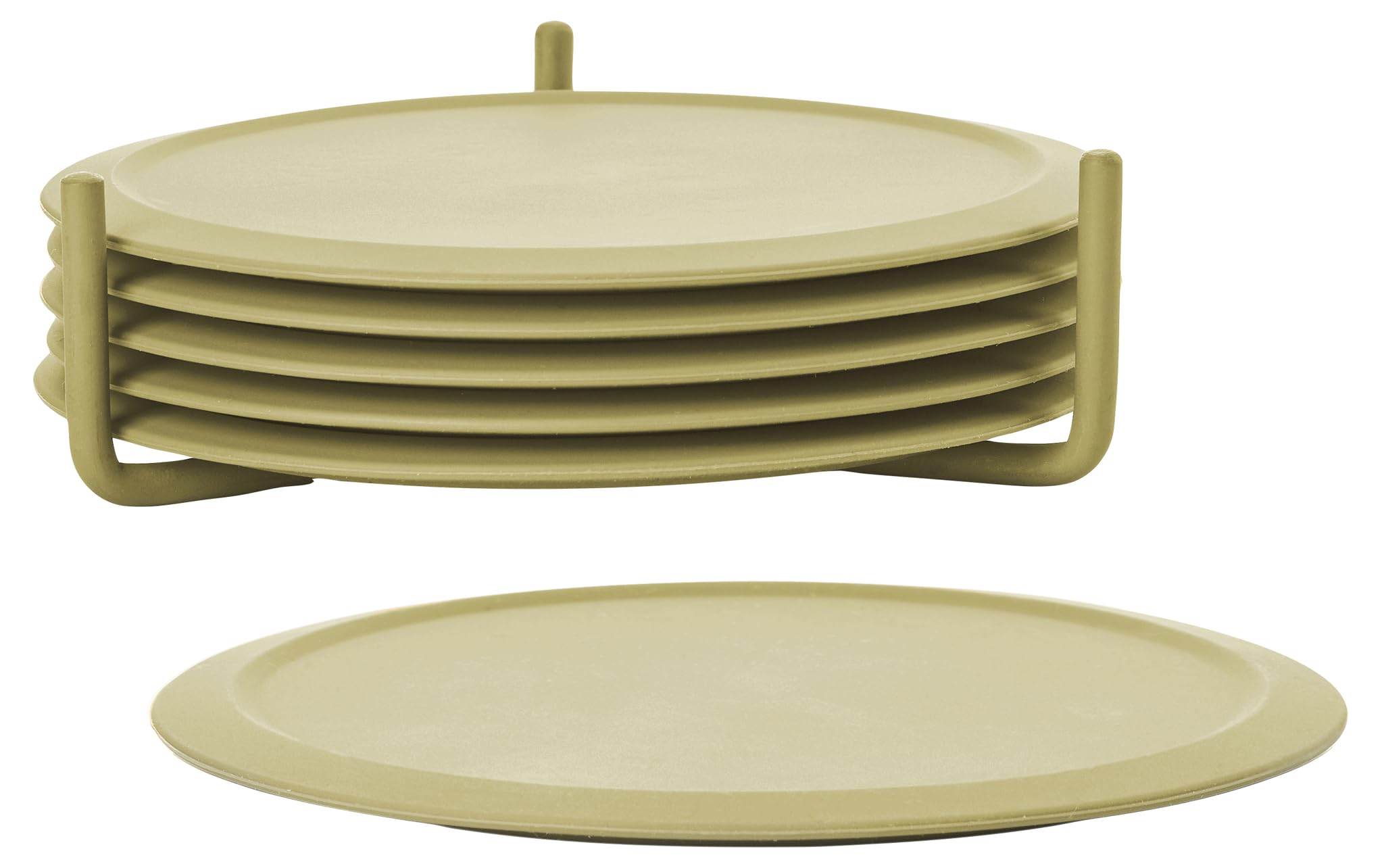 Zone Denmark Singles Glasuntersetzer Silikon Cool Grey 6er