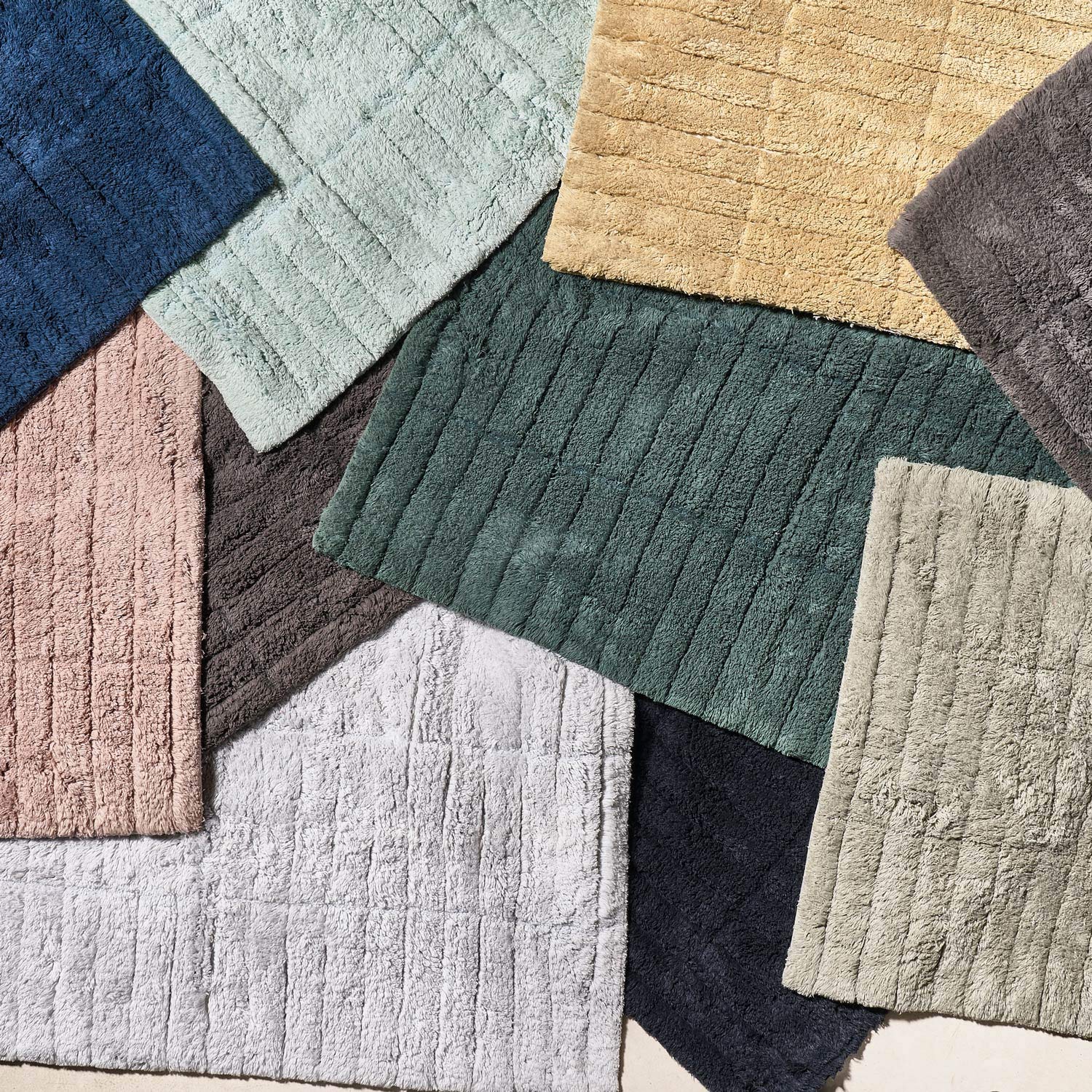 Zone Denmark Tiles Badematte Warm Sand Baumwolle