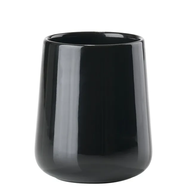 Zone Denmark Nova One Zahnputzbecher Schwarz 250 ml Hochglanz