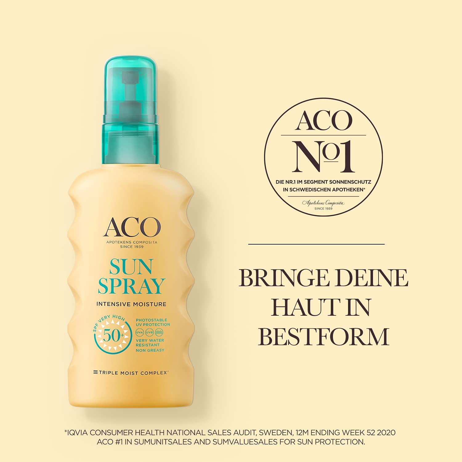 ACO Sun Intensive Moisture LSF 50+ Sonnenspray 175 ml parfümfrei