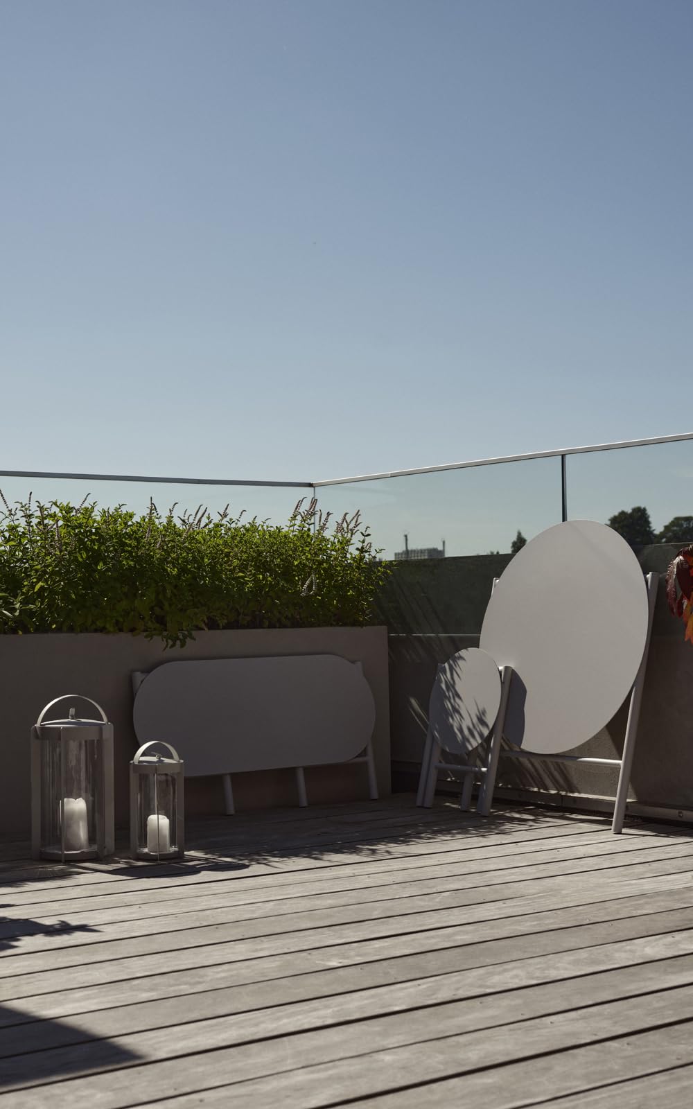 Zone Denmark Disc Tisch Ø 70 cm Soft Grey klappbar