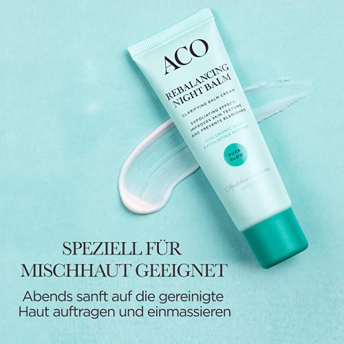 ACO Pure Glow Night Balm Nachtcreme 50 ml Mischhaut