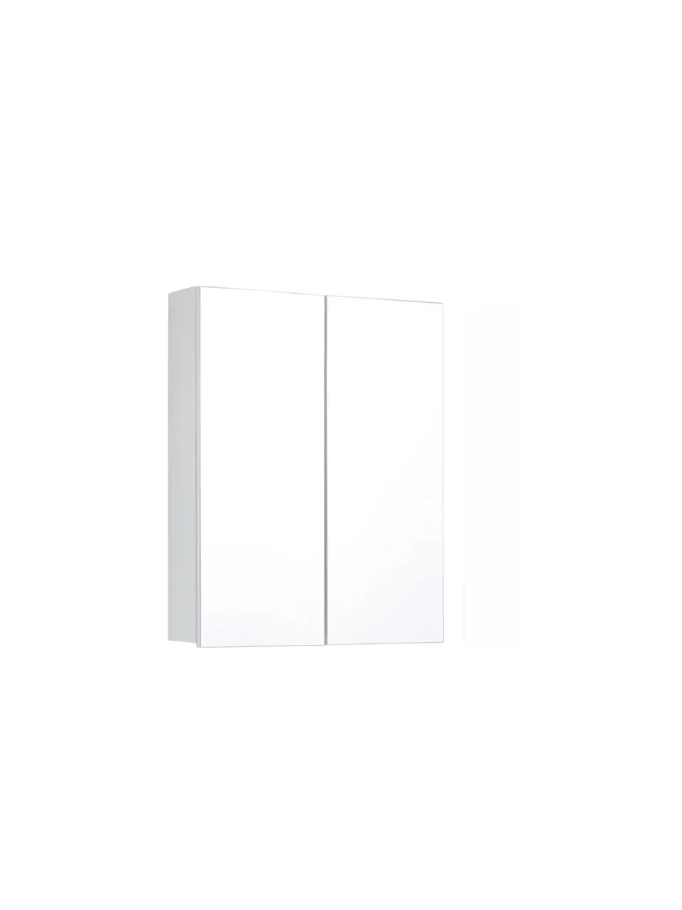trendteam Line Spiegelschrank Weiß Spiegelglas Bad