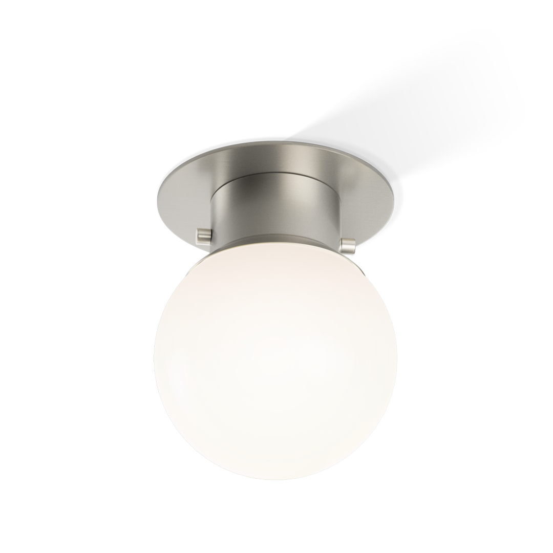 Decor Walther Bar Globe Deckenleuchte Chrom Opalglas