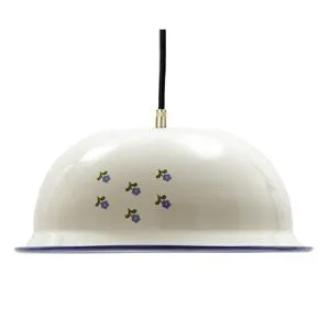 Münder Selection Lampe 360 mm Blümchen Rand blau E27