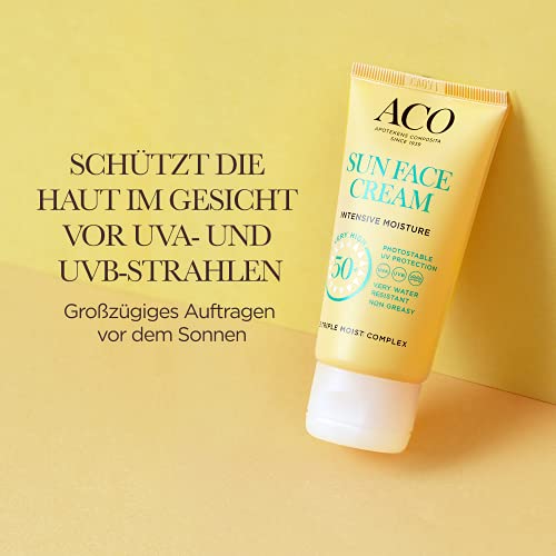 ACO Sun Face Cream Sonnencreme LSF 50+ 50 ml Parfümfrei