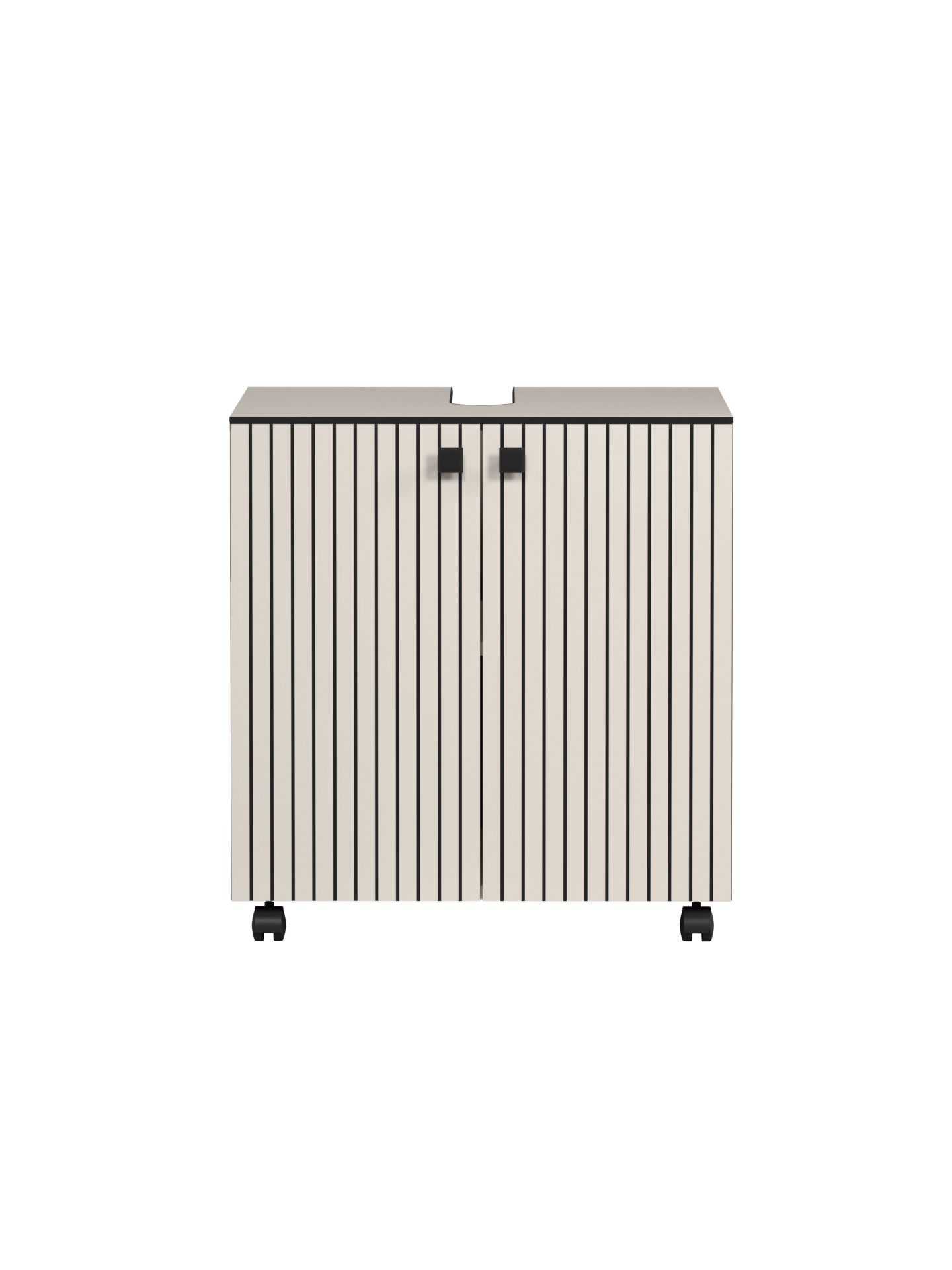 trendteam PureBliss Waschbeckenunterschrank Cashmere Rollen