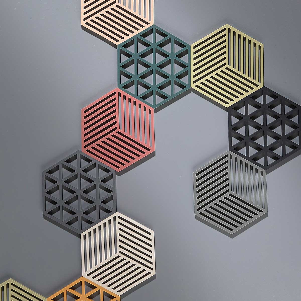 Zone Denmark Hexagon Topfuntersetzer Silikon Desert 16x14