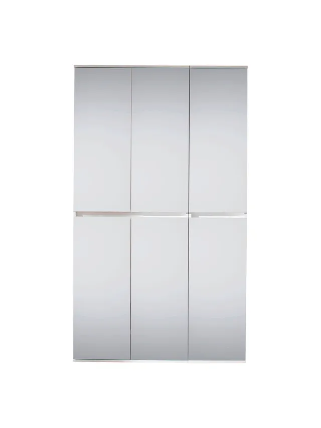 trendteam Mirror Garderobenschrank-Kombi weiß Spiegel