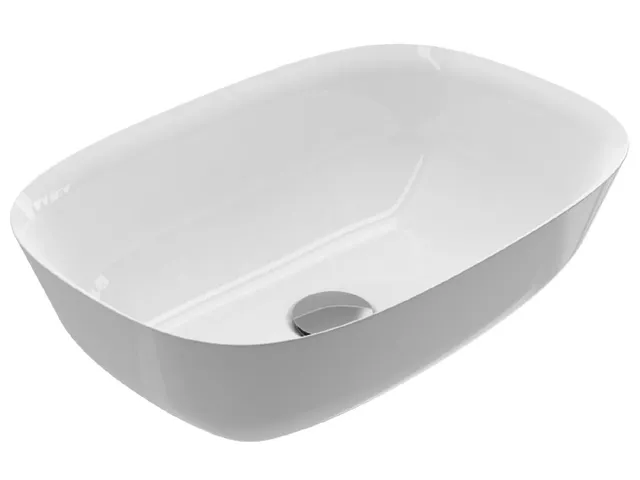 Treos Serie 730 Aufsatzwaschbecken 460x320 weiß ohne Hahnloch