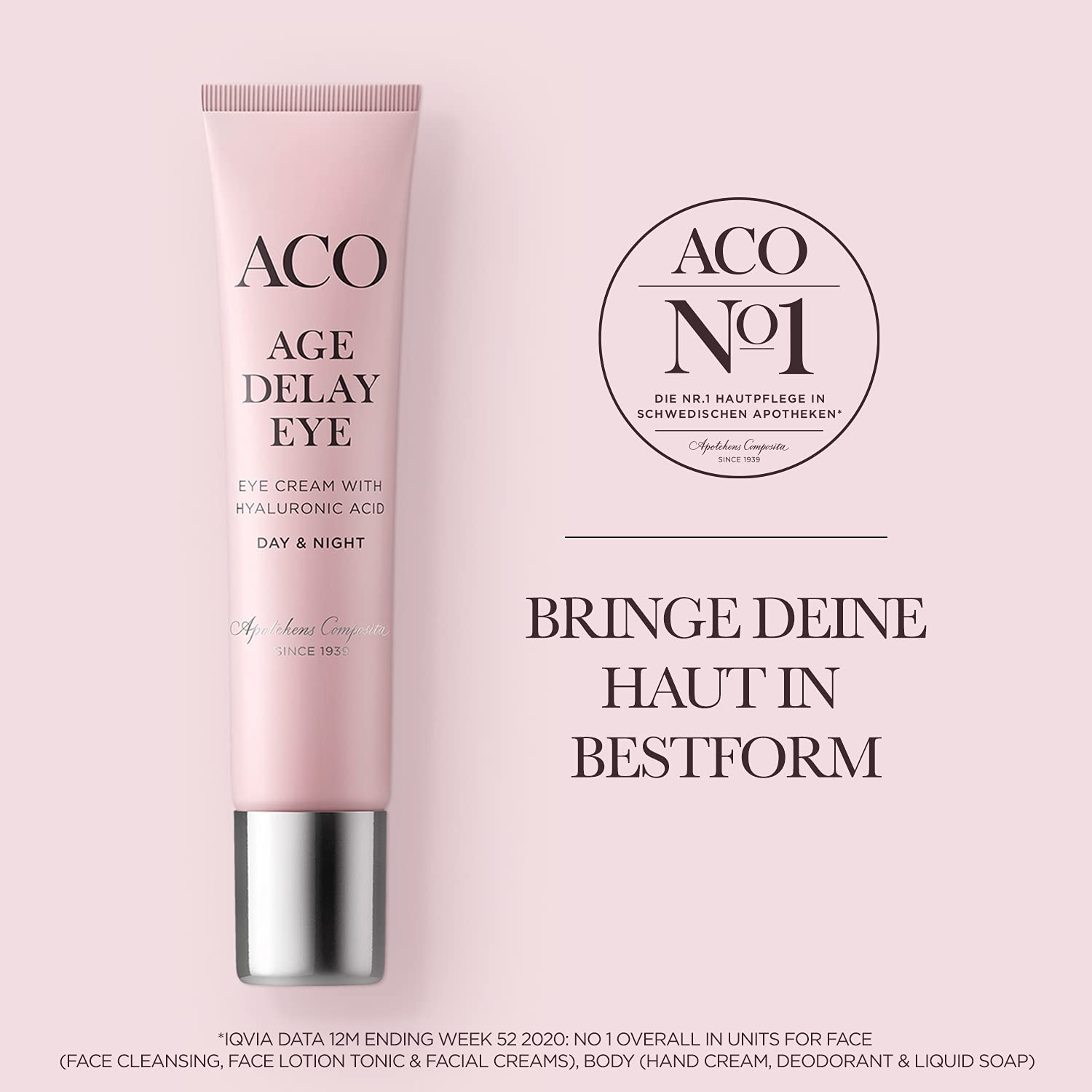 ACO Age Delay+ Eye Cream Augencreme 15 ml parfümfrei Hyaluron