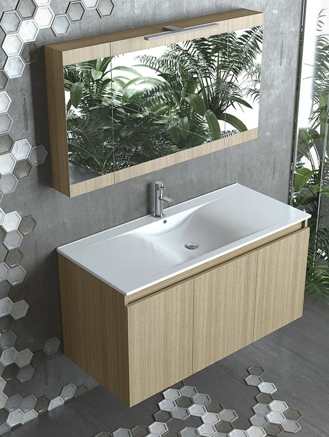 DROP Magnolia S 100 Waschtischunterschrank Honey Oak
