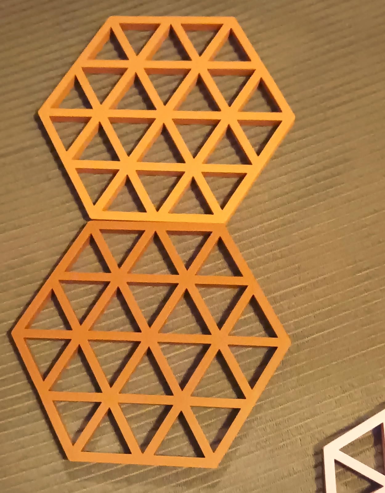 Zone Denmark Triangles Topfuntersetzer Silikon 3er Rot