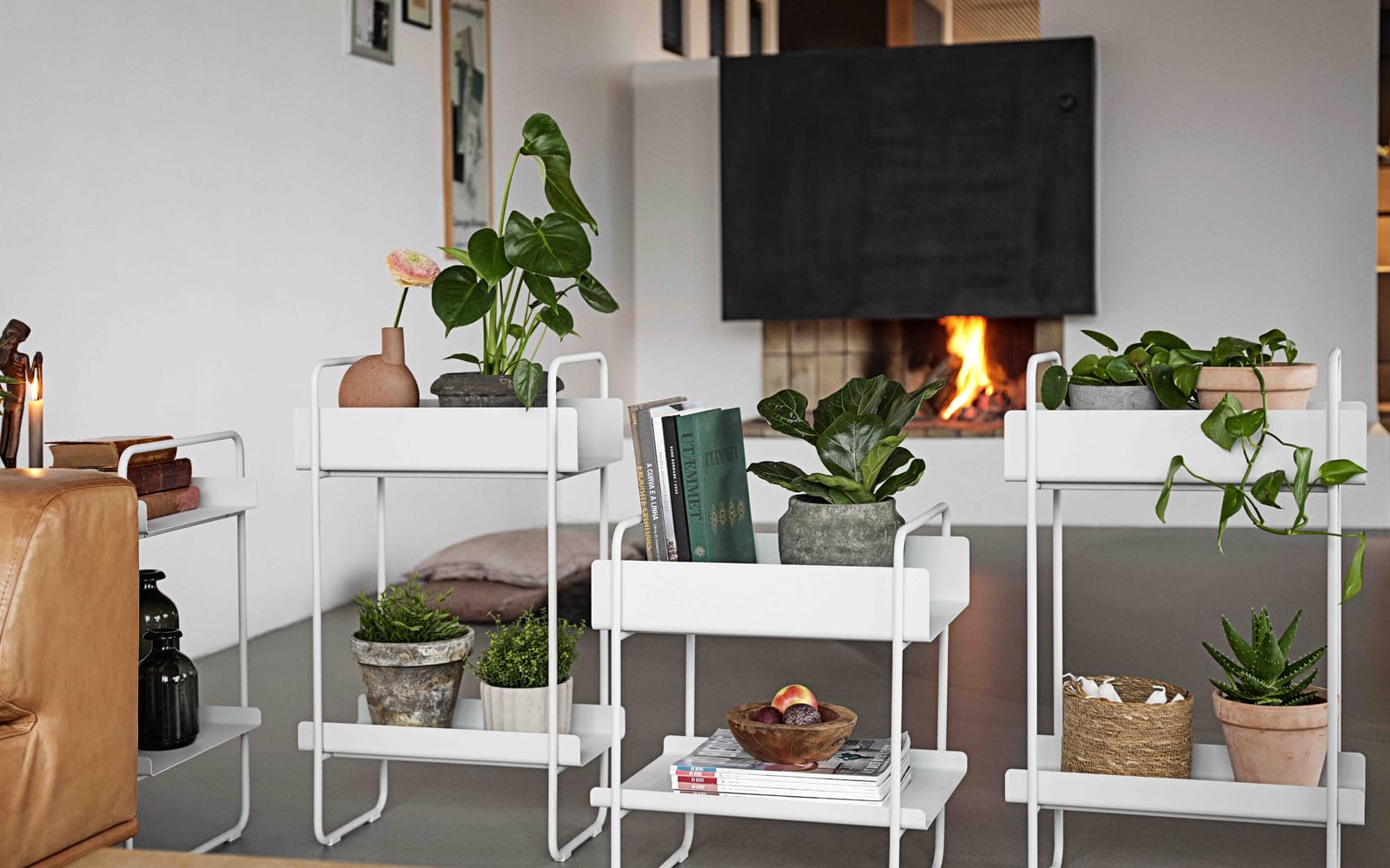 Zone Denmark A-Console Konsolentisch Metall Soft Grey 48x35,6x55,5